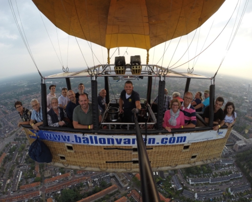 Ballonvaren in Eindhoven met piloot Martijn de Vries